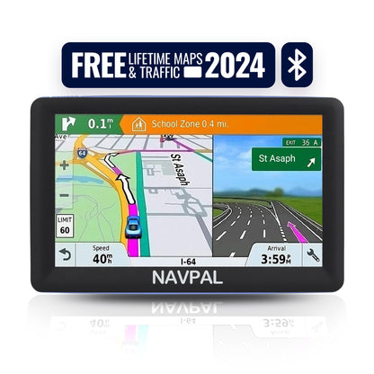 NAVPAL Sat Nav (7 INCH) UK EUROPE EDITION 2024 with BLUETOOTH